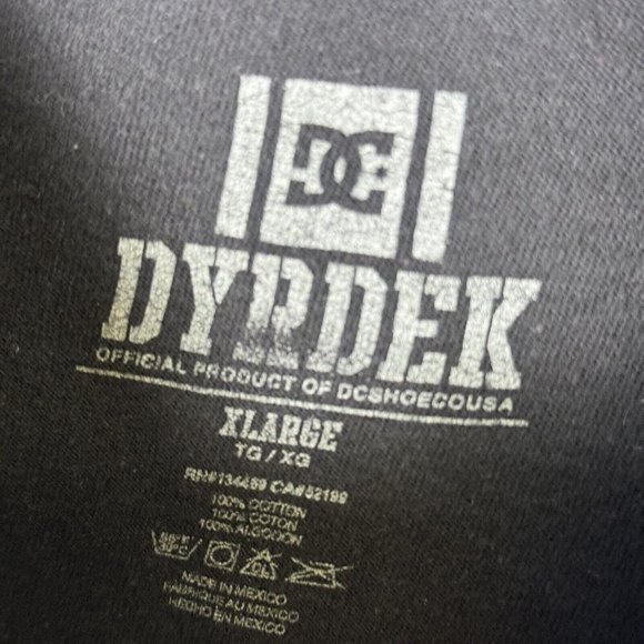 DC USA Rob Dyrdek Skate T Shirt Mens XL Black Short Sleeve Streetwear - Picture 5 of 7